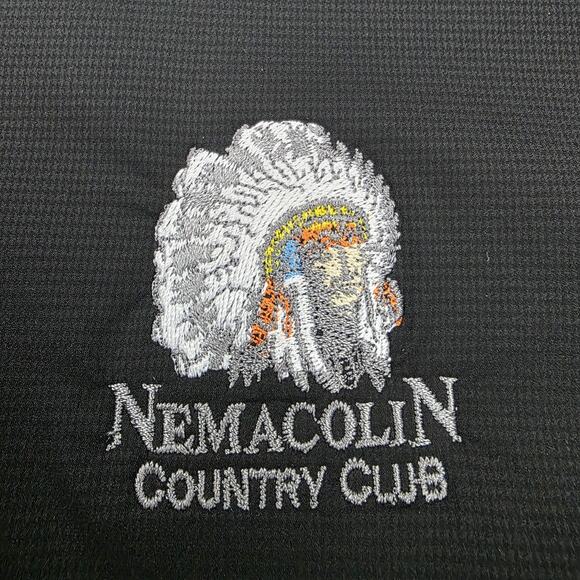 FootJoy Pullover Sweater Mens Large Gray Black Nemacolin Country Club Golf Zip - Picture 12 of 16